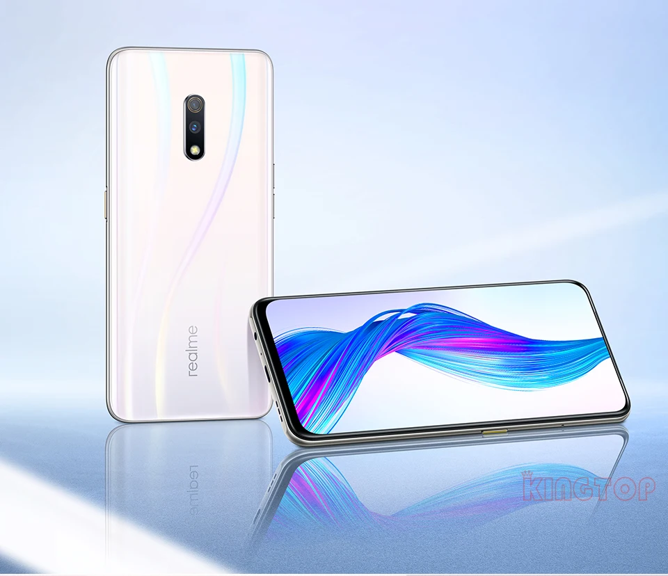 Мобильный телефон Realme X 4G/6G 64/128G 6,5" экран Android 9 Восьмиядерный 16MP+ 48MP+ 5MP камера отпечаток пальца 3765mAh мобильный телефон