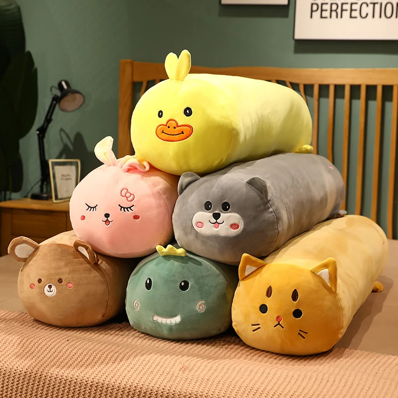 

65-120CM Cartoon Animal Dinosaur Rabbit Penguin Cat Plush Toys Stuffed Soft Long Sleeping Pillow Dolls Children Birthday Gift