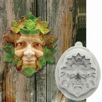 the green man silicone mold for fondant cake decor cupcakes sugarcraft cookies candies cards and clay bakeware tools