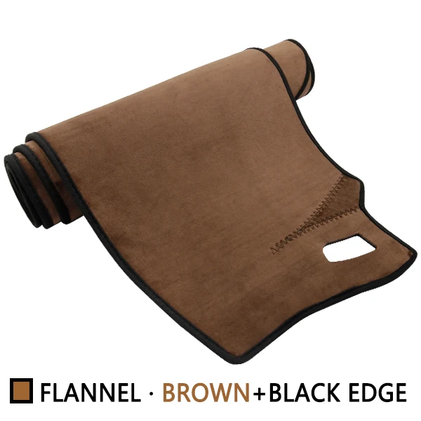Flannel Black Edge Для Dodge Journey JC Fiat Freemont 2009~ SRT R/T Противоскользящий коврик для приборной панели, Солнцезащитный коврик для защиты ковров, автомобильные аксессуары - Название цвета: Flannel Black Edge