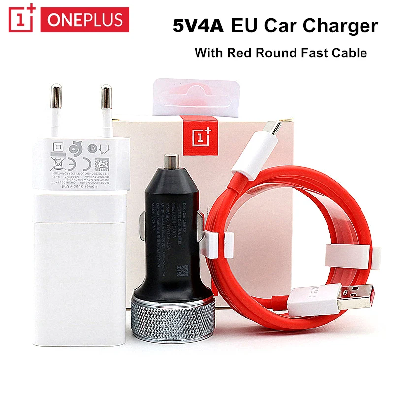 Фото Оригинальное зарядное устройство Oneplus для ЕС 5V4A автомобильное приборной панели