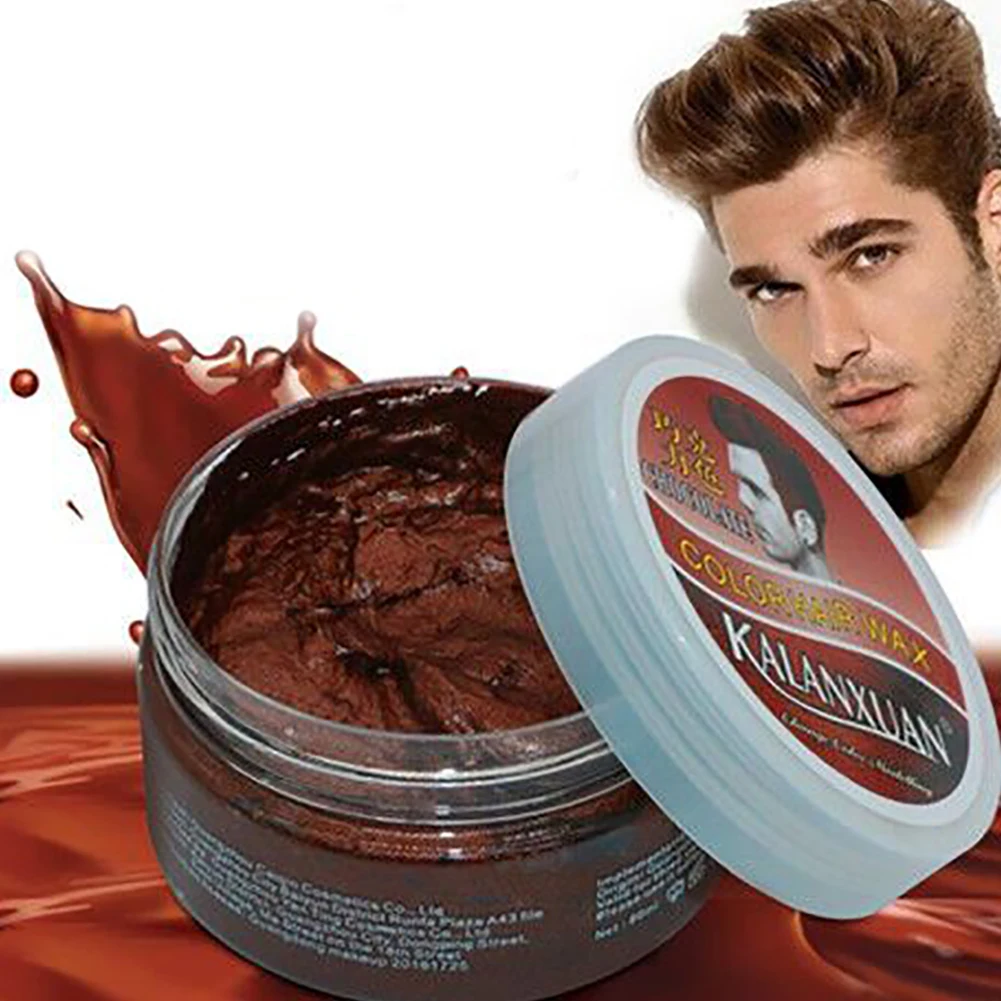 

Temporary Color Mud Dye Salon Hair Wax Cream Shaping With Modeling Pomade Silver Green Grandma Hair Dye