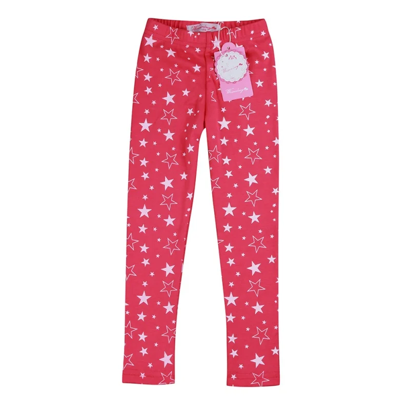 2021 Child Kids Girls Warm Slim Thin Star Printed Pants Skinny Stretchy Leggings 2-7Years | Детская одежда и обувь