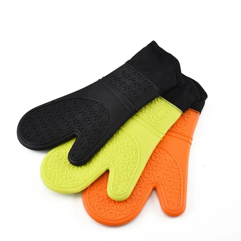 

Silicone Oven Kitchen Insulation Glove Heat Resistant Cooking BBQ Grill Glove Oven Mitts Kitchen Gadgets Kitchen Accessories