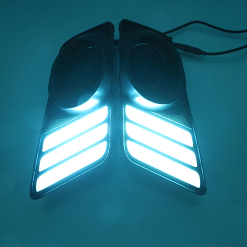 

DHBH-2Pcs for 2017 Honda Jingrui with Yellow and Blue Three-Color Daytime Running Lights