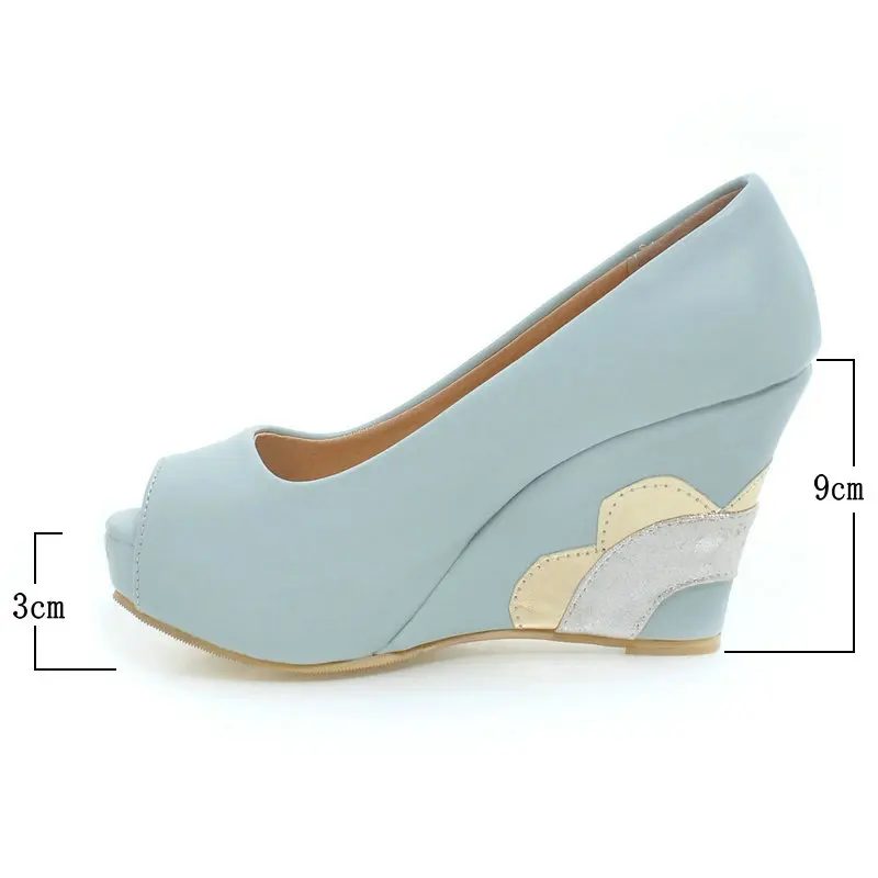 Туфли-лодочки женские свадебные на платформе с открытым носком цветочный принт