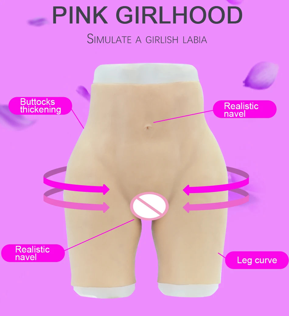 Crossdresser hip enhancer силиконовые трусики Drag queen Shemale для трансвеститов транссексуалов влагалища ягодицы мягкое нижнее белье