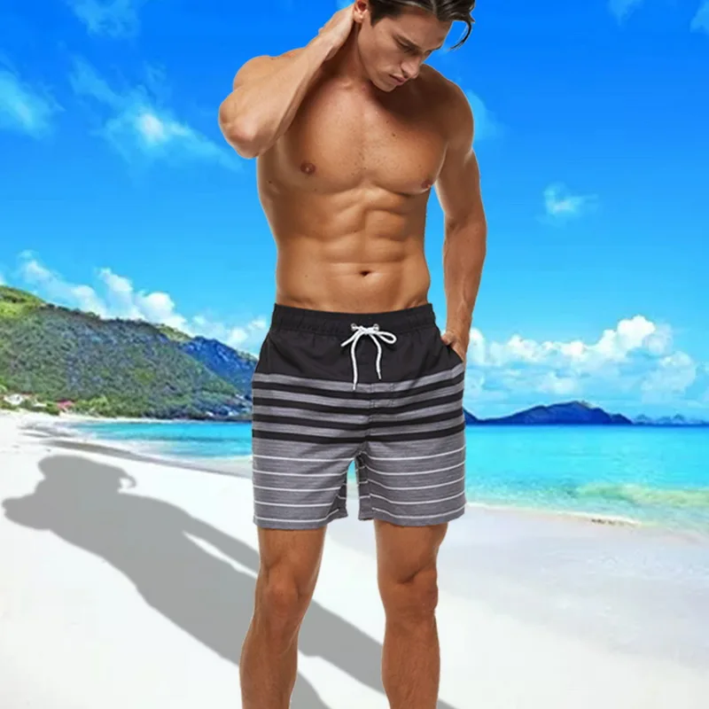 CYSINCOS Mens Swim Trunks Quick Dry Bathing Suit Beach Board Shorts with Mesh Lining 2020 New | Мужская одежда
