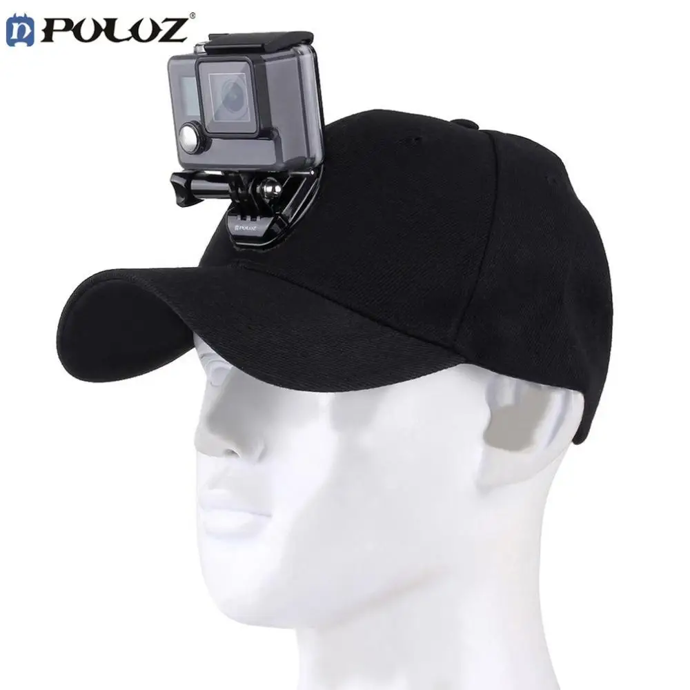 HobbyLane PULUZ Спортивная камера шляпа регулируемая крышка с винтами и J стент база для