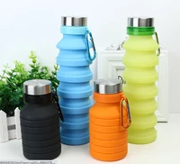 550ml gel folding water cup outdoor sport silicone creative telescopic travel portable water cup student water bottletelescopic