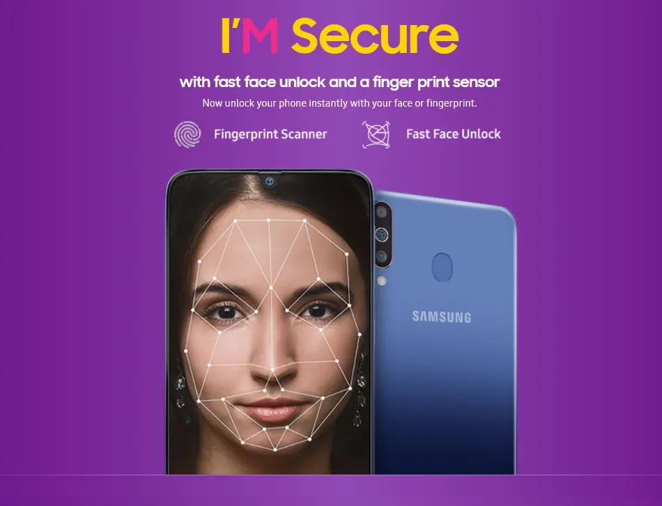 Совершенно глобальный samsung Galaxy M30 M305F/DS мобильный телефон с двумя sim-картами 5000 мАч 6," Exynos 7904 4 Гб 64 ГБ 3 тыловая камера 4G смартфон