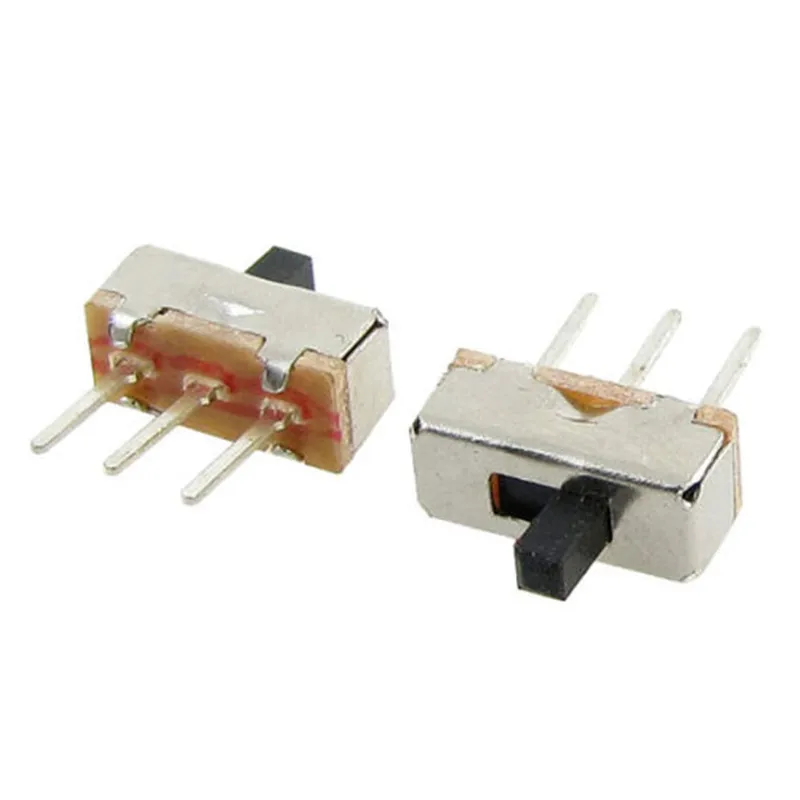 

50 шт. мини-переключатель прерывателя ВКЛ-ВЫКЛ SS12D00 SS12D00G3 3pin 1P2T 2-позиционный переключатель длина ручки: 3 мм
