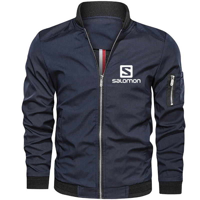 

2021 newmen's jacket jacket Slim men's jacket men's motorcycle street pilot bomber jacket men's simple British men's jacket 9937