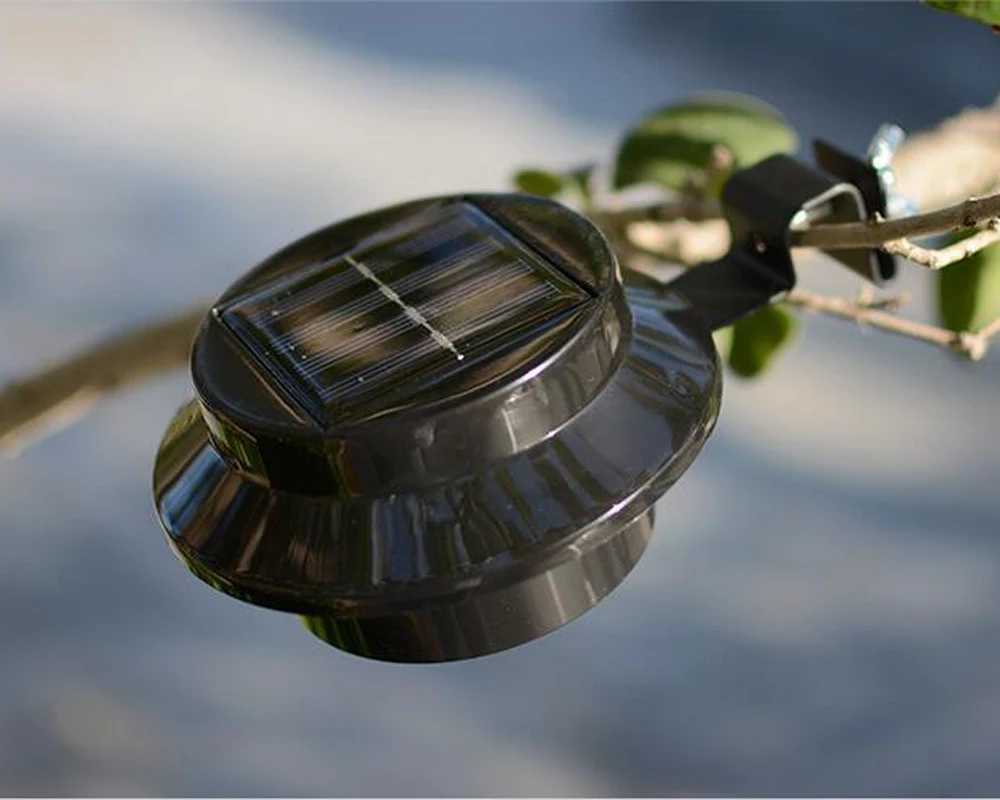 3 светодиодные уличные светильники на солнечной батарее светильник для забора