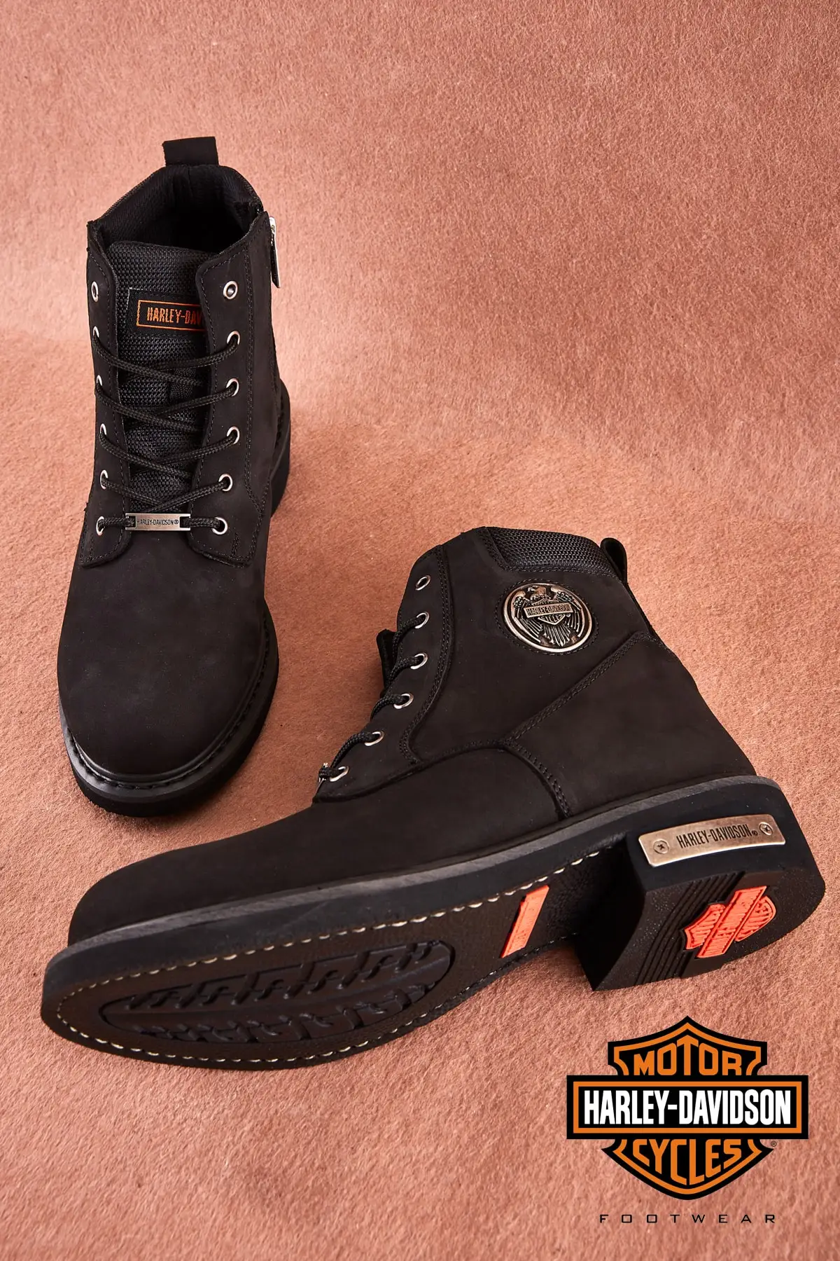 Новые трендовые черные мужские зимние ботинки из 100% натуральной телячьей кожи на