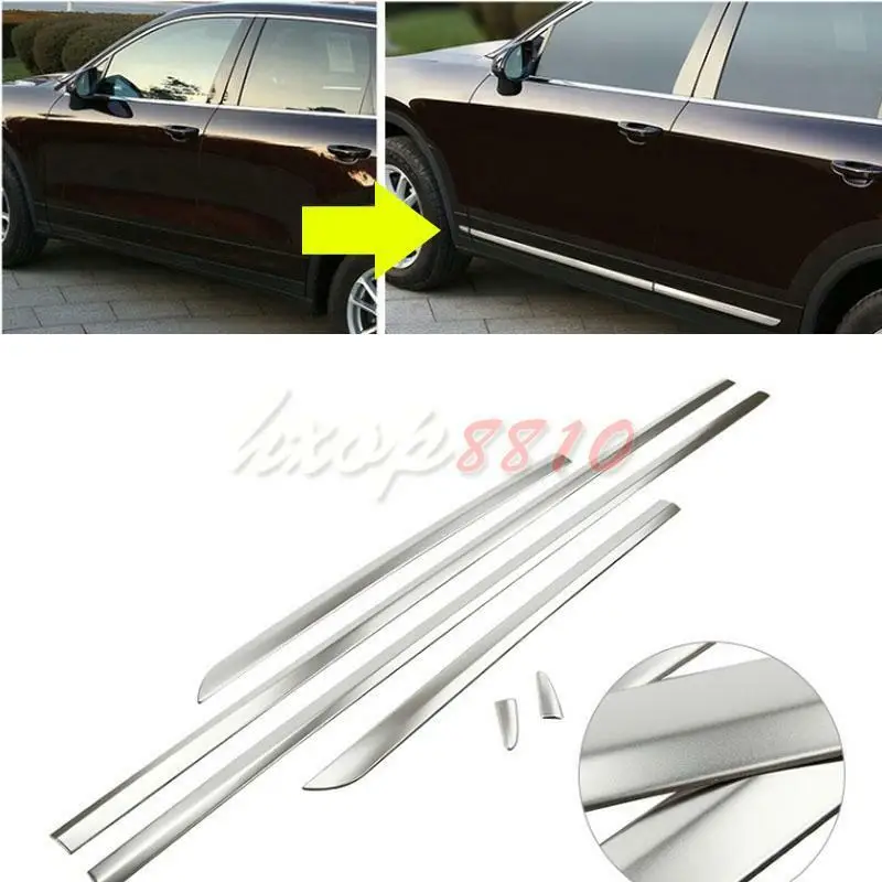 Накладки на боковые двери для порше кайен 2011-2016 нержавеющая сталь 6 шт. |