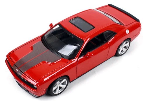 1:24 Maisto 2008 DODGE Challenger модифицированная версия модель автомобиля крутая черная литая под давлением модель автомобиля игрушка Дети подарки новая коробка - Цвет: Красный