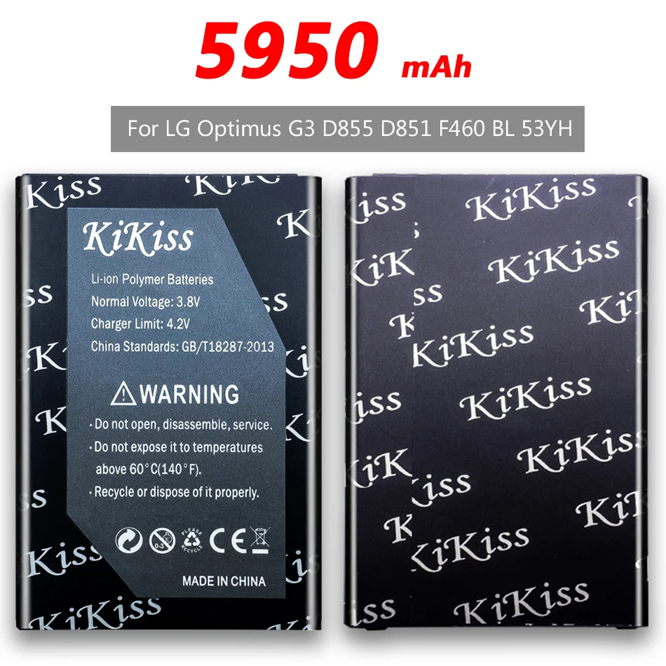 5950 мАч аккумулятор телефона BL 53YH для LG Optimus G3 D855 D853 D830 D850 D851 D858 D857 LS990 VS985 F400 F460 F470 +