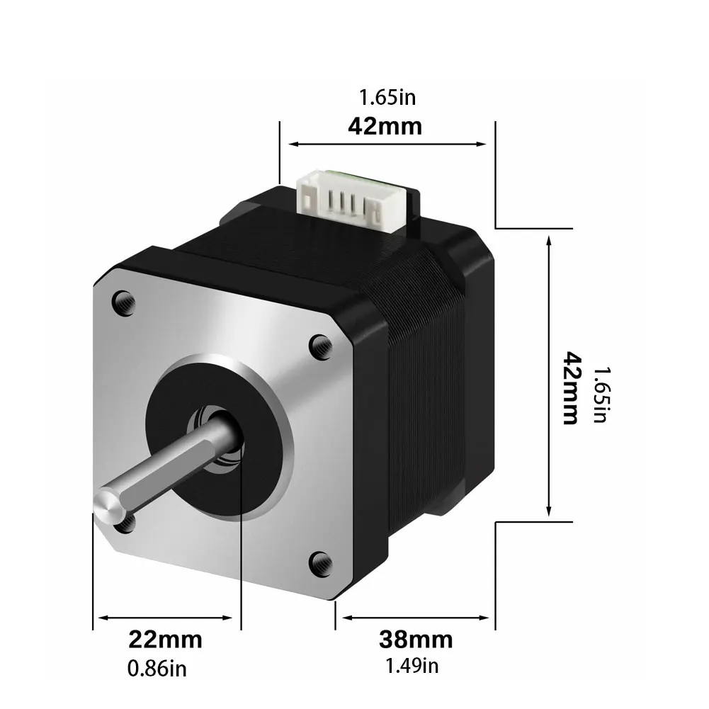 

40mm Nema17 Stepper Motor 42 motor Nema 17 motor 42BYGH 1.7A (17HS4401) motor 4-lead for 3D printer Parts Stepper Motor Cable