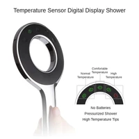 temperature sensor led digital display shower head toilet bathroom accessories high pressure sprinkler stream sprayer spa nozzle