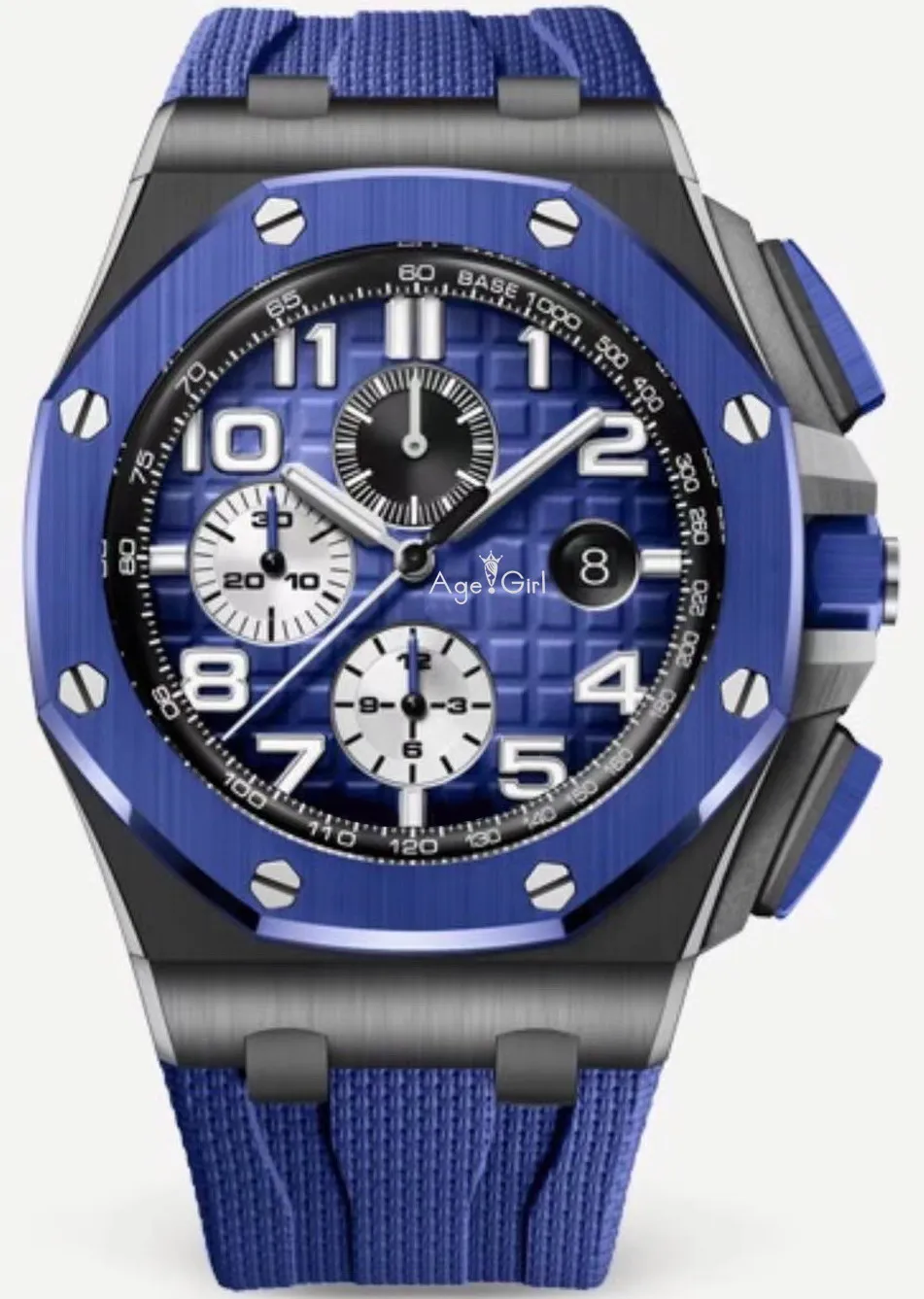 2020 Элитный бренд новый Нержавеющая сталь синей рамкой автоматические мужские