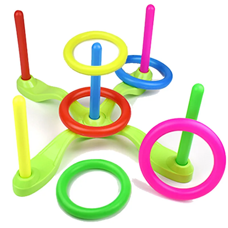 

Parent-child Throwing Ferrule Toy Children Outdoor Sports Fun Toys Cross Five-ring Ferrule Children Educational Toy