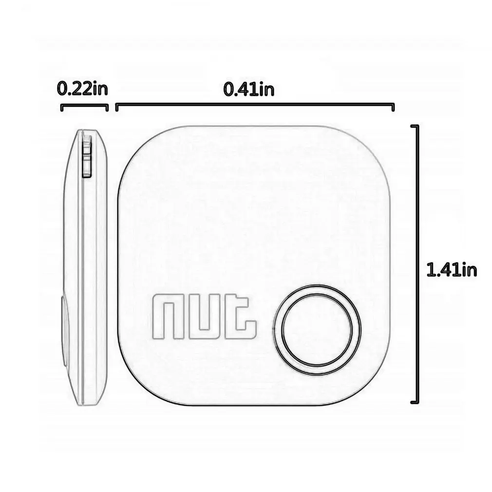 

Genuine Nut2 Generation Bluetooth Anti-Lost Device Key Finder Wallet Mobile Phone Two-Way Intelligent Anti-Lost Patch