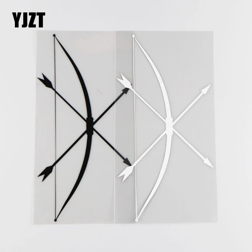 

YJZT 9.1CM*18.1CM Bow And Arrow Decoration Personalized Pattern Car Sticker Vinyl Decal 1A-0252