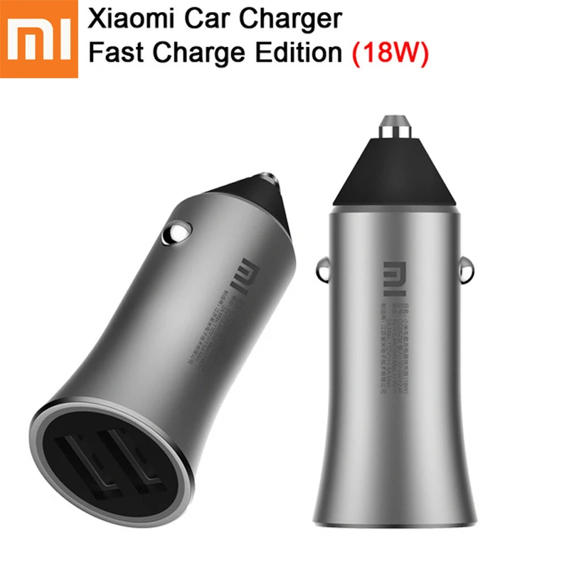 Оригинальный XiaoMi 18 Вт Быстрая зарядка версия Xiaomi автомобильное зарядное