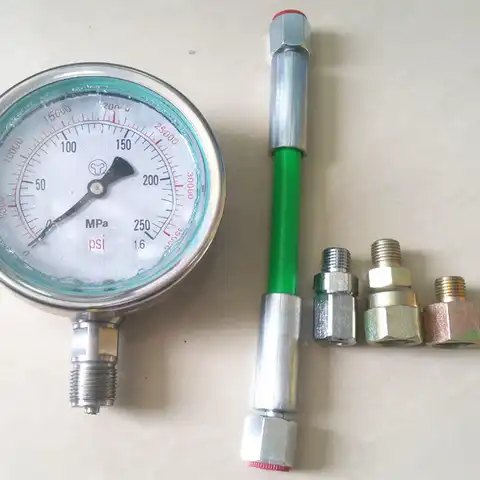 Тестер высокого давления Common Rail, измеритель давления труб Common rail, 0-250 МПа, для дизельной цепи