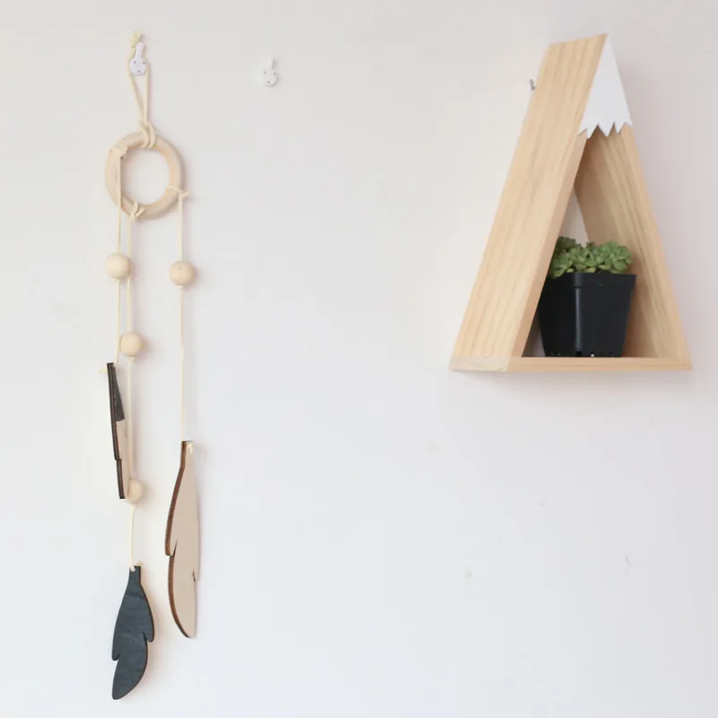 Настенные деревянные подвесные украшения в скандинавском стиле украшение для