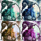 Алмазная 5D картина, алмазная живопись, Хэллоуин, вышивка ведьмой, украшение, полная круглая квадратная стразы, вышивка крестиком, мозаичная картина