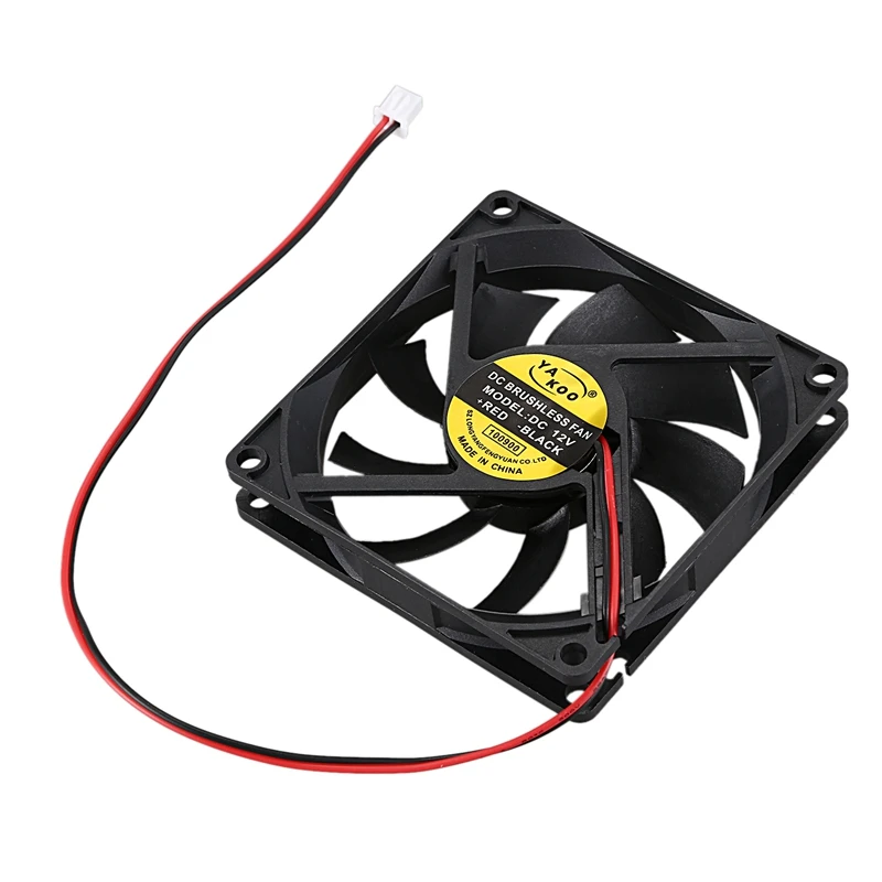 DC 12V 0.18A 2 контактный разъем ПК компьютер чехол Вентилятор охлаждения 80x80mm |