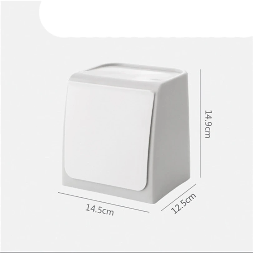 

Wall-mounted Trash Can Household Kitchen Plastic Portable Storage Bucket Waste Bin Creative Bathroom with Lid Trash Bin J50