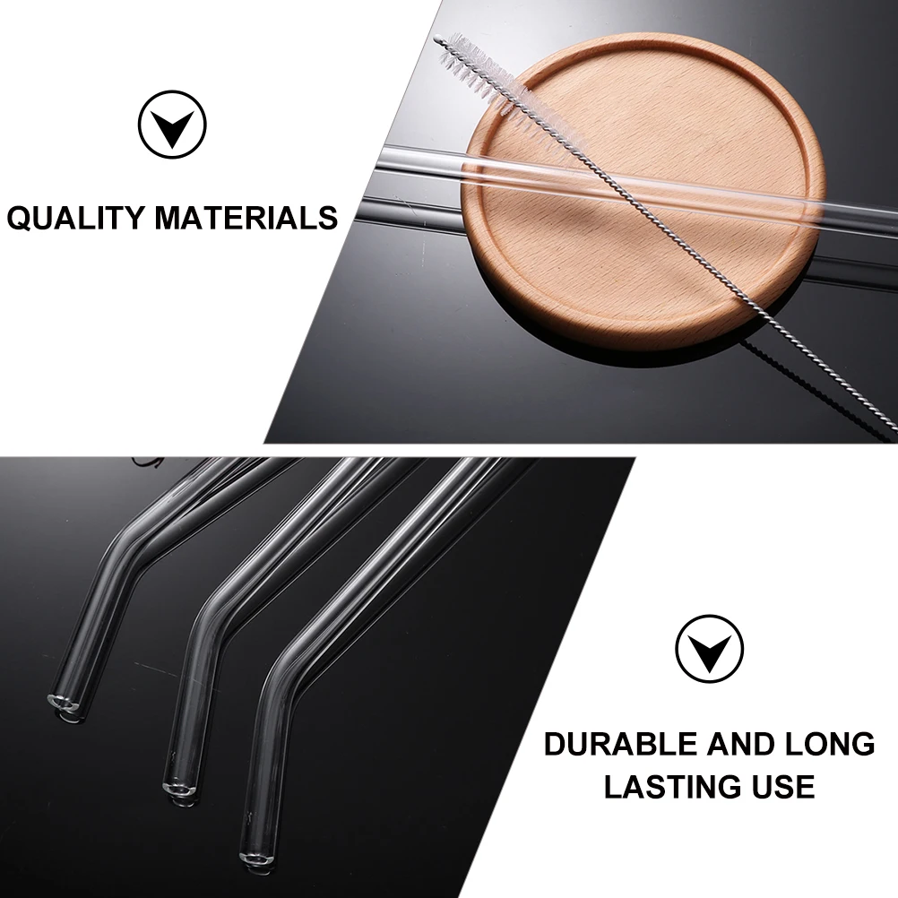 1 Набор 16 шт высокое боросиликатное стекло соломы жаростойкое Стекло