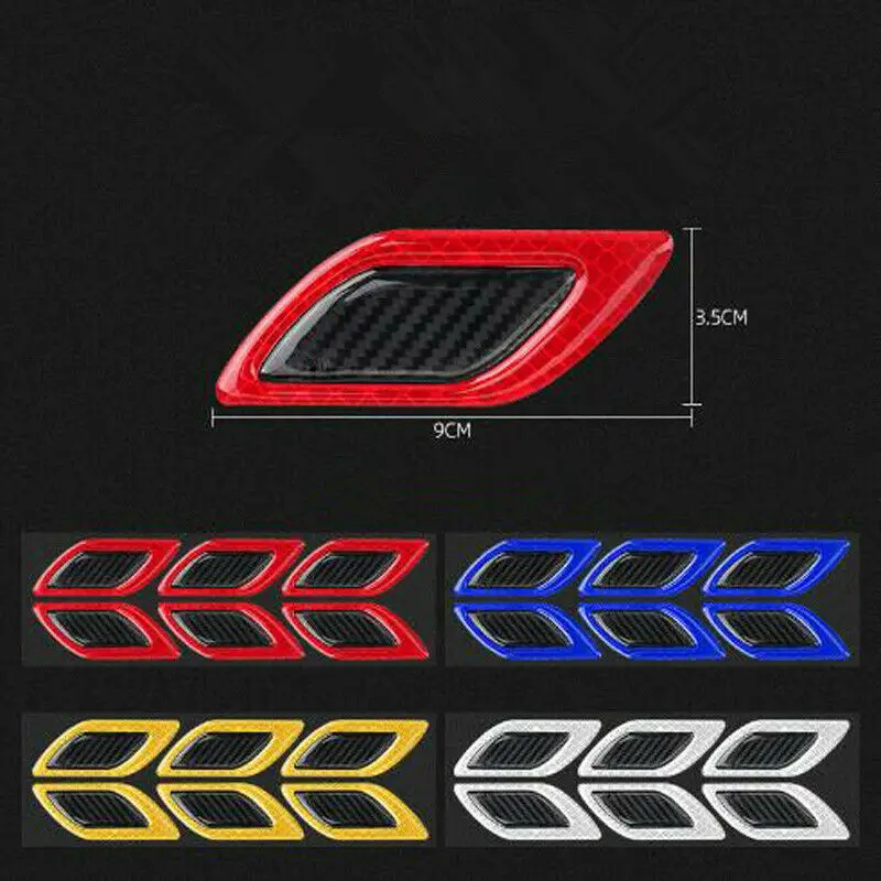 

6pcs set Reflective Stickers Accessories Car Safety Strong reflectivity