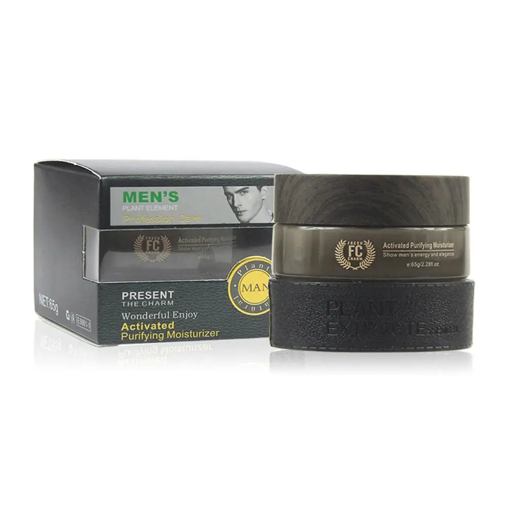 

Men's Anti Aging Facial Cream Transparent Hyaluronic Acid Moisturizing Hydrating Oil Control Activated Purifying Moisturizer