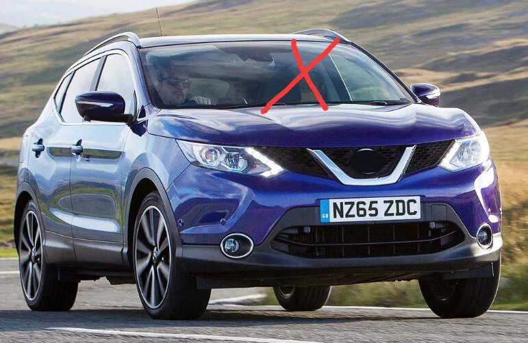 Передняя решетка радиатора из углеродного волокна для Nissan Qashqai