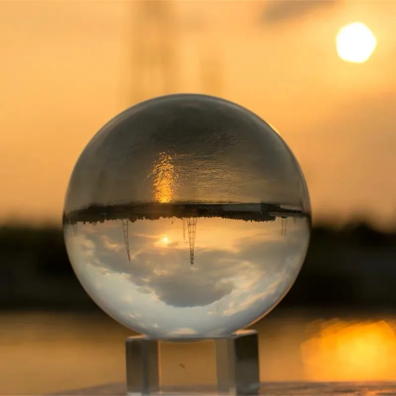 9 см прозрачный цирсталь Lensball фотография украшение акробатика креативный