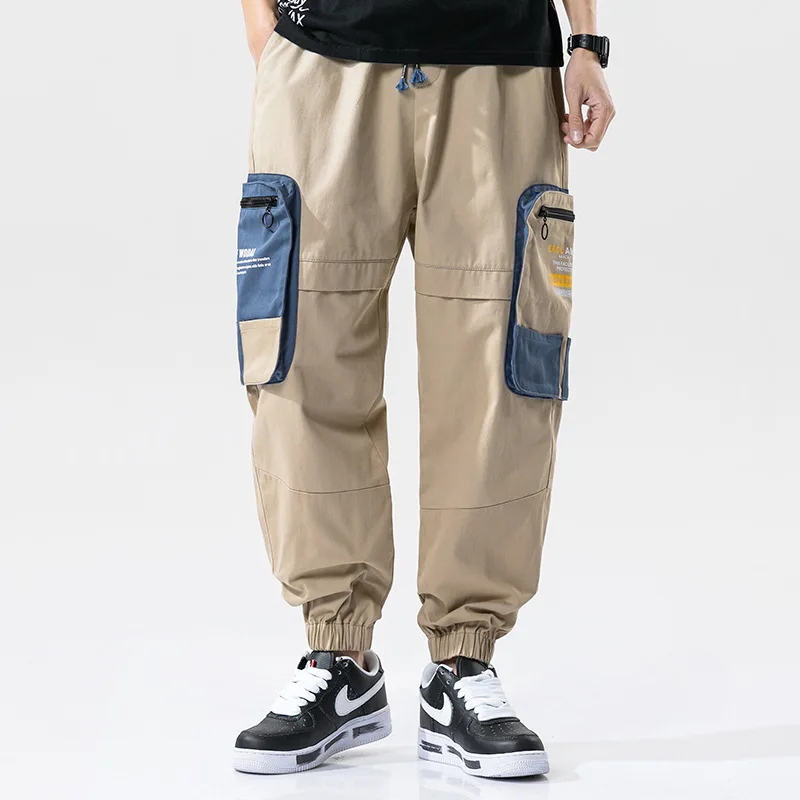 

2020 New Fashion Brand Pocket Overalls Loose Men's Casual Cargo Pants Trousers Mens Joggers Pants Hip Hop Streetwear Pants