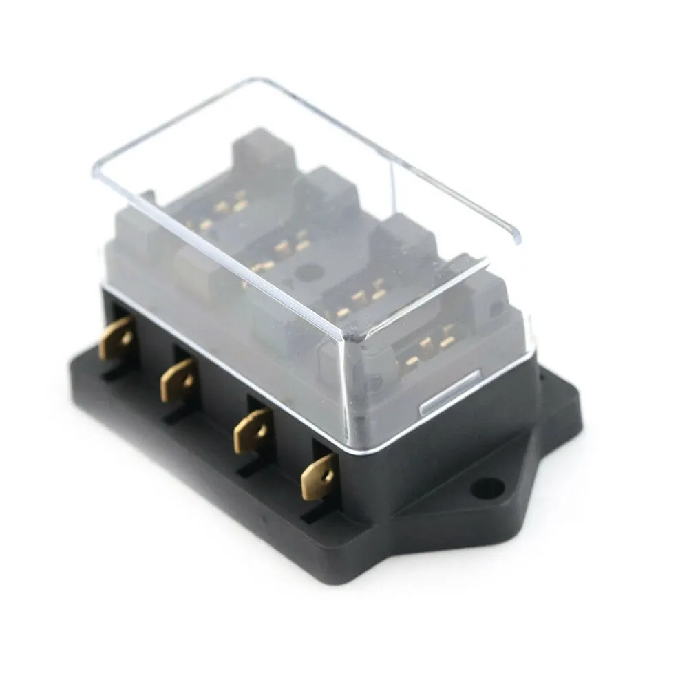 

4 Way Car Fuse Box Holder Car Vehicle Circuit Standard ATC Automotive Blade Fuse Box Block Hold