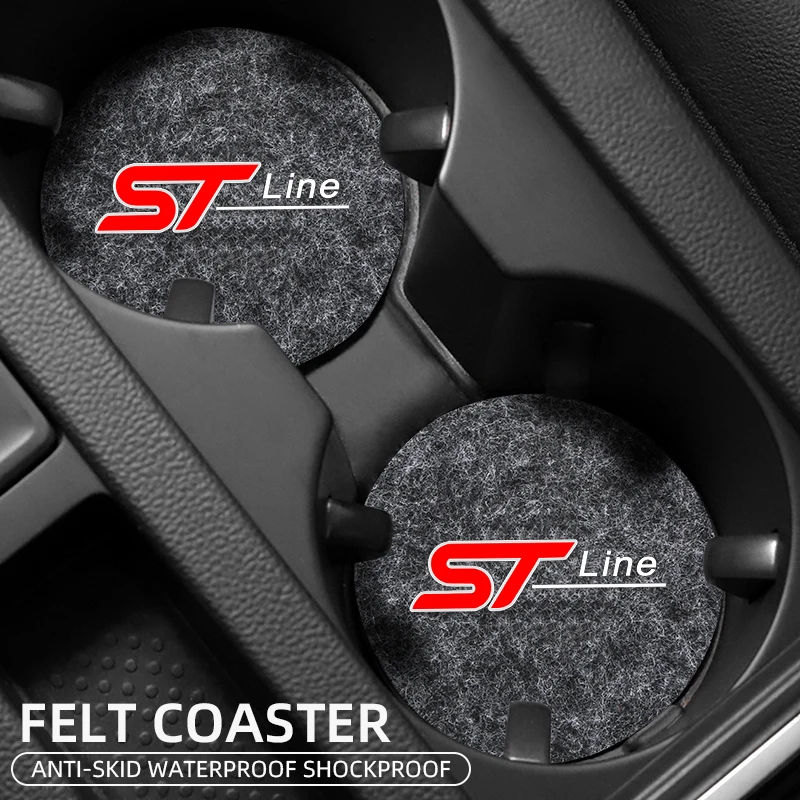 7 см нескользящий автомобильный коврик для чашки воды Ford focus 2 3 Fiesta EcoSport