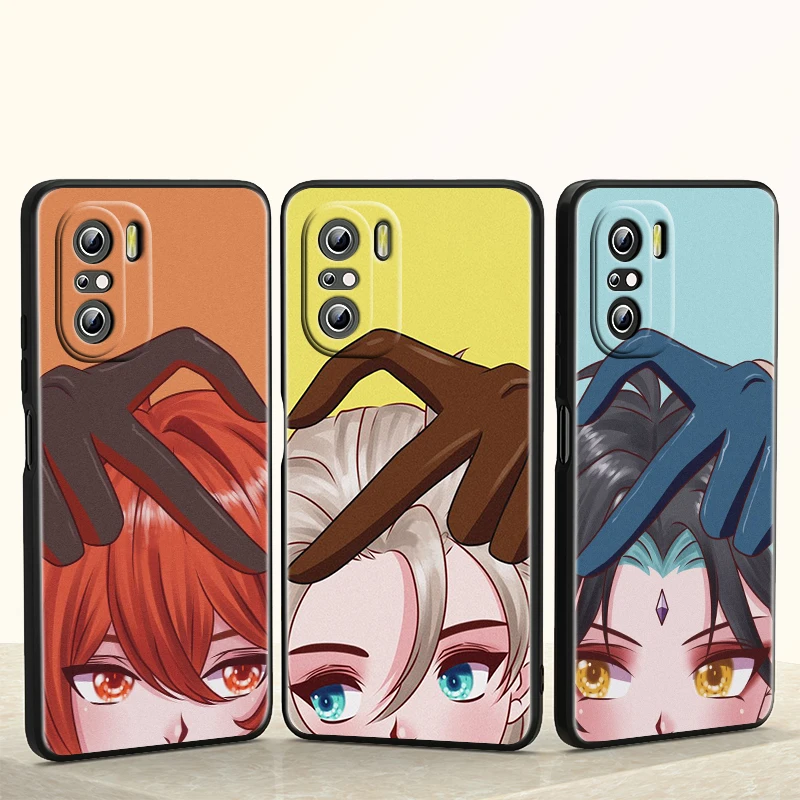 

Genshin Impact Anime For Redmi K40 30S 30T 30i 20 S2 GO Pro Ultra Gaming Redmi 10T Silicone Soft Black Phone Case
