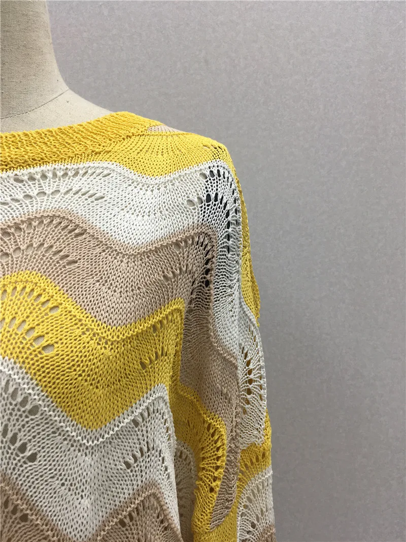 2019 мода весна и осень свободный круглый вырез пуловер свитер | Женская одежда