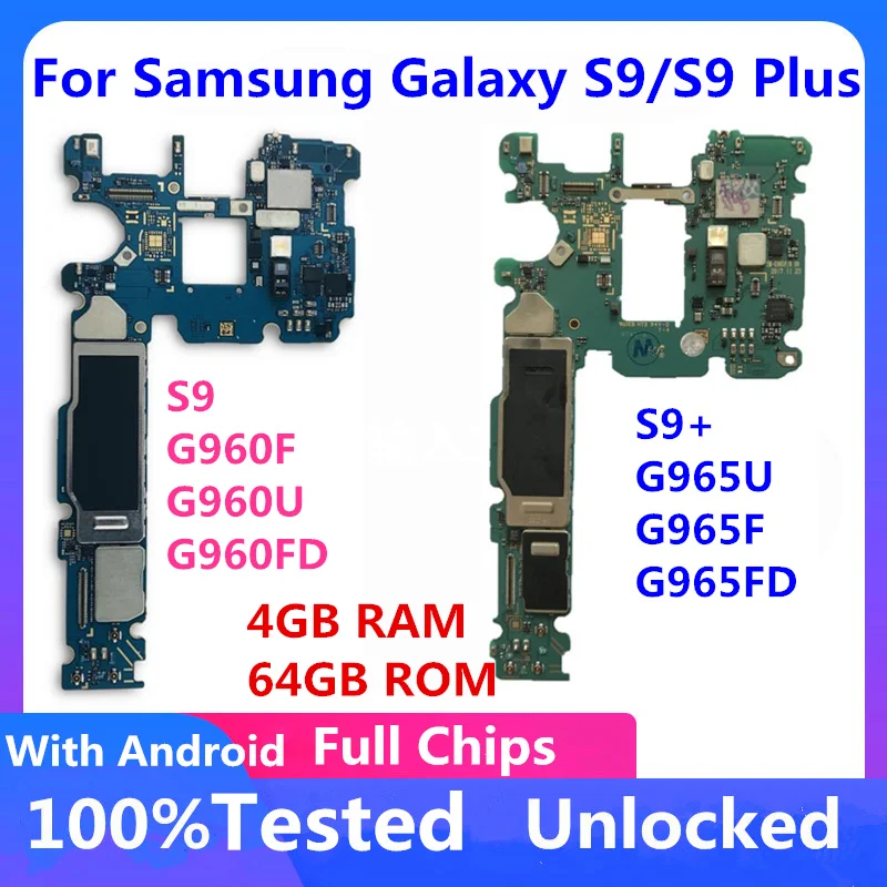 Материнская плата для Samsung Galaxy S9 / Plus оригинальная разблокированная материнская