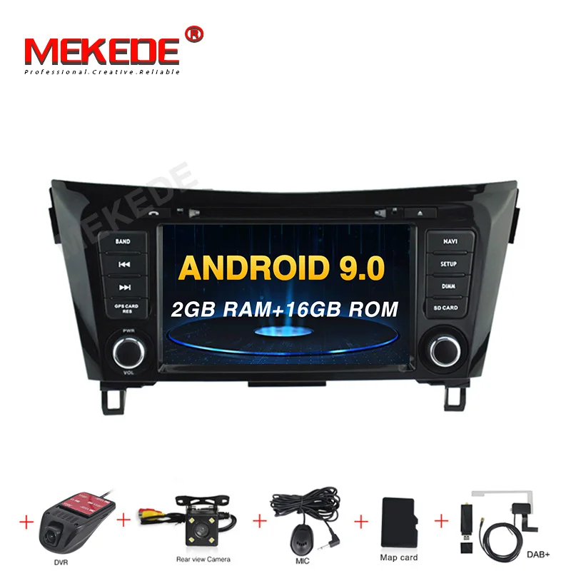 16G camera DVR DAB MEKEDE 8core 4G ram 64G rom HD экран автомобиля радио Android9.0 для Nissan qashqai X-Trail- gps навигатор dvd плеер - Цвет: 16G camera DVR DAB