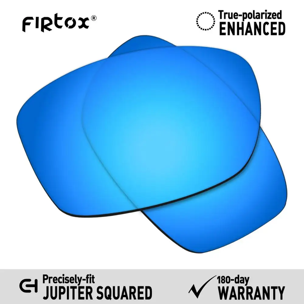 Blue-Polarized Firtox поляризационные Сменные рассеиватели UV400 для солнцезащитных очков ocley Jupiter в квадрате OO9135(Только Совместимые линзы - Цвет линз: Blue-Polarized