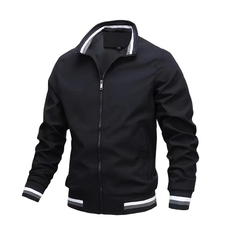 

Spring and autumn men's fashion casual outdoor jacket zipper jacket