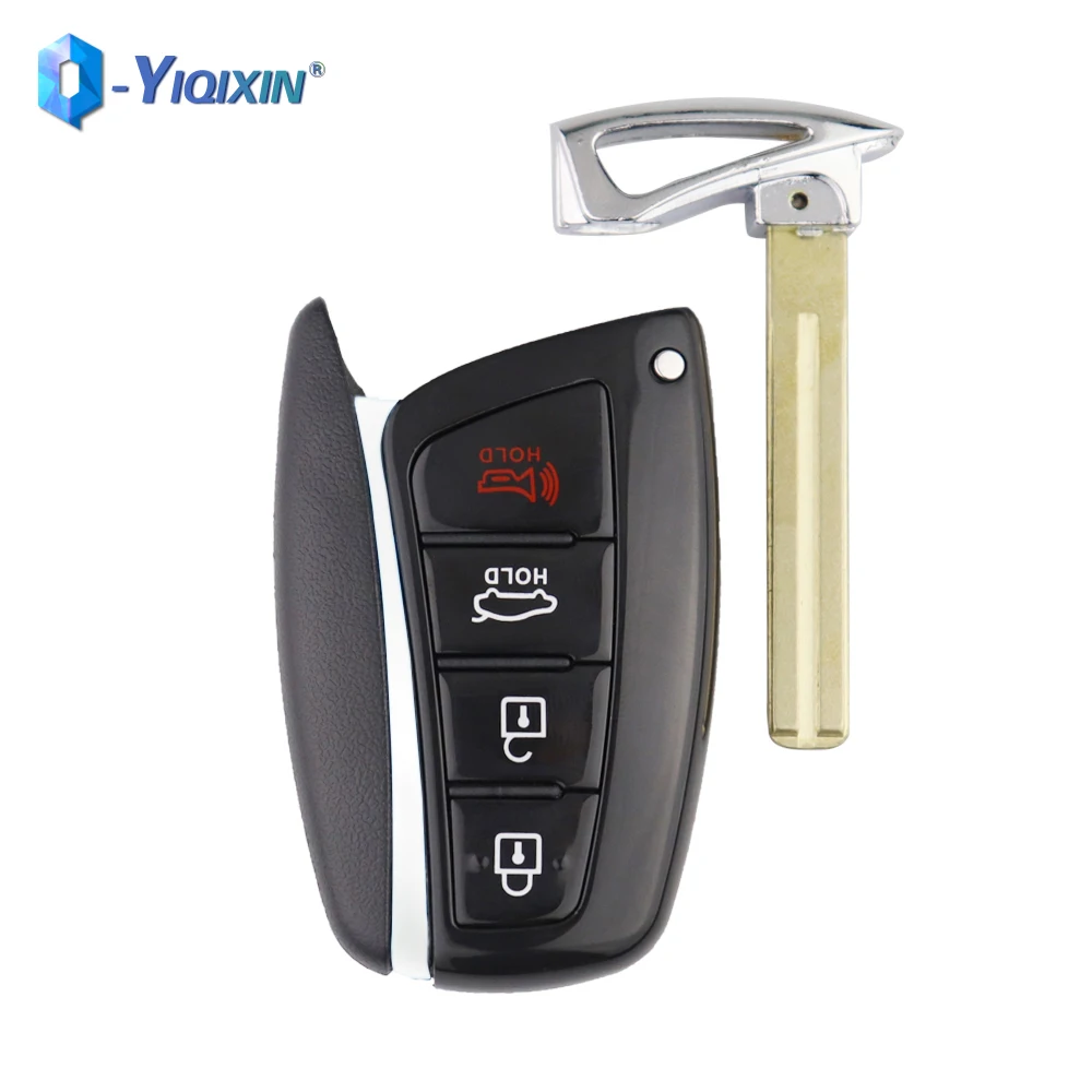YIQIXIN Корпус крышки Fob 4 кнопки для Hyundai igenжессис Санта Фе 2012-2018 Equus Azera Tucson Genesis Смарт