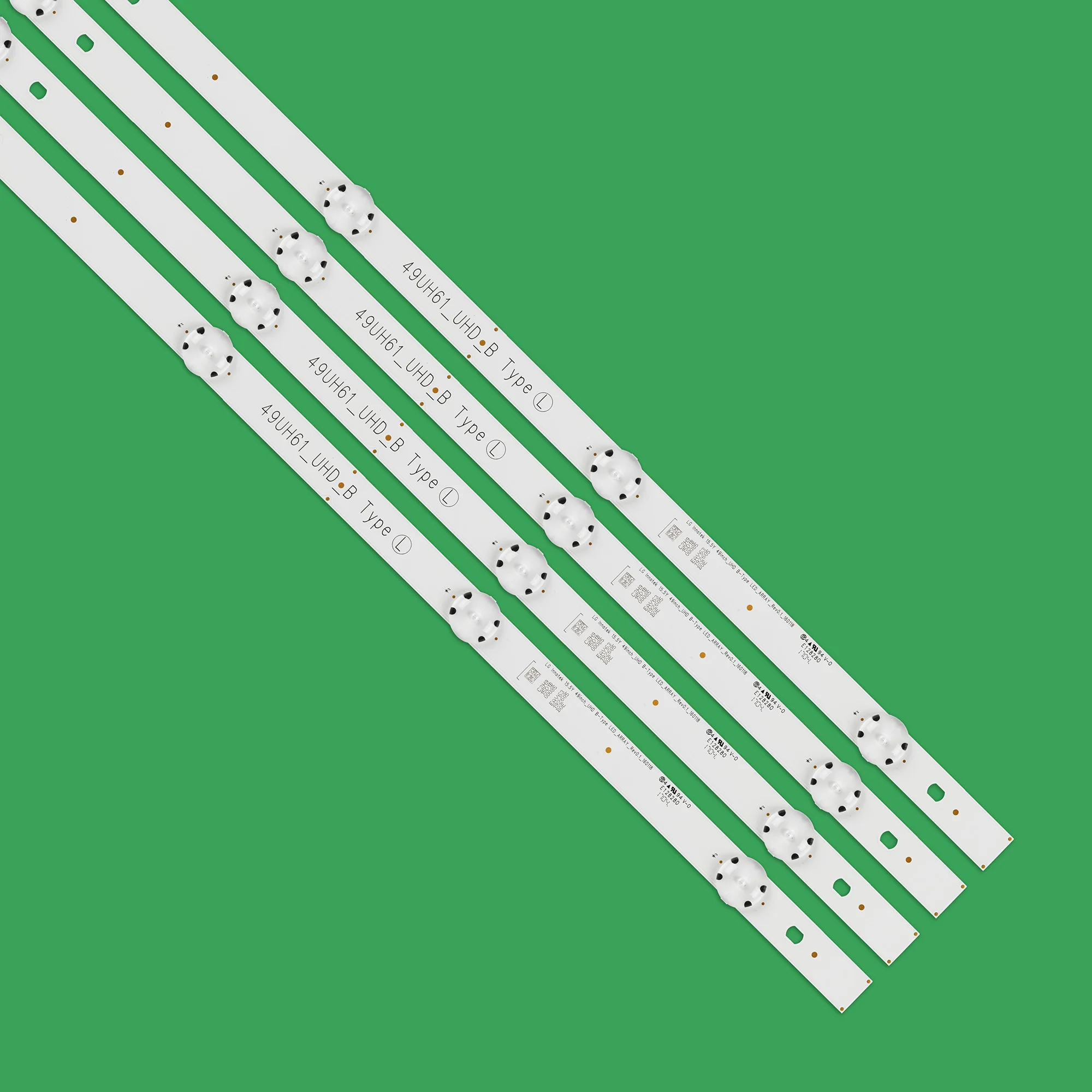 8 pcsset led backlight strip for lg innotek 15 5y 49inch 49uh61_uhd_a b type 49uh601v 49uh620v 49uh603v 49uh610v eay63192605 free global shipping